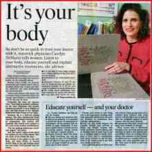 It's Your Body By Janice Dineen Staff Reporter, The Toronto Star