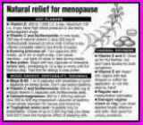 Natural Relief For Menopausal Symptoms