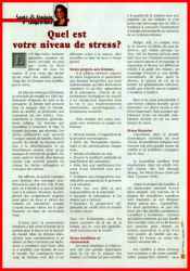 Quel est votre niveau de stress?