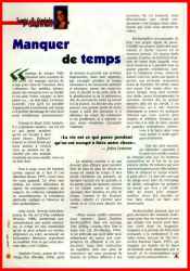 Manquer de temps