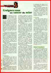 Craignez-vous un cancer du sein?