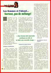 Les femmes et l'alcool... Surtout, pas de m�lange!